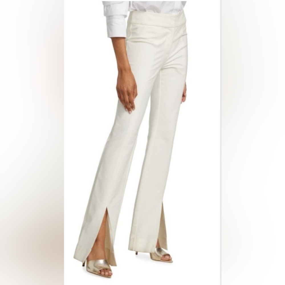 Derek Lam 10 Crosby Elegant Cream Women's Kick-flare Pants Sz 2